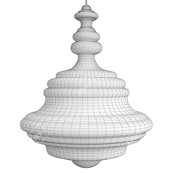 Elegant Washington Pendant Light 3D model image 2