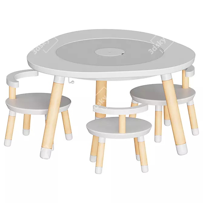 MUtable Children's Play Table: Functional & Durable! 3D model image 6