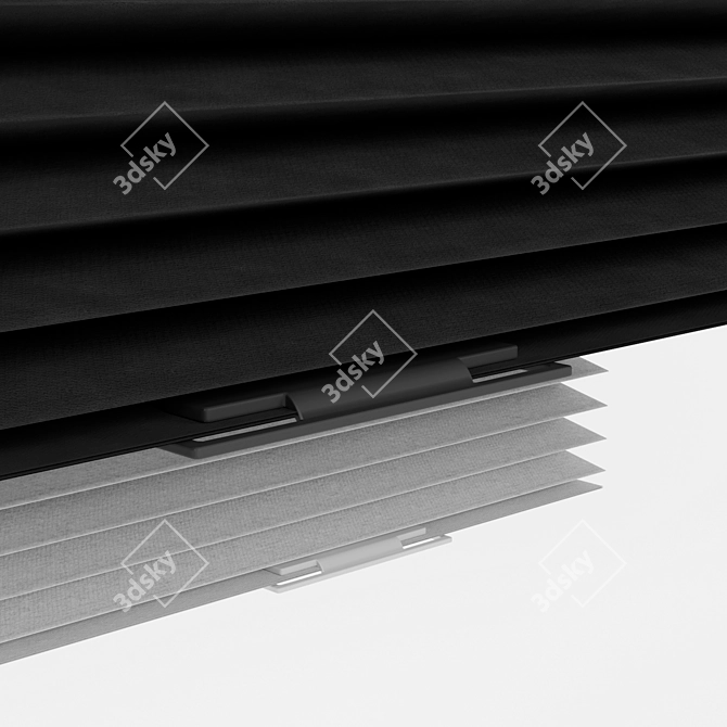 SCHOTTIS Block-Out Pleated Blind - Perfect Shade for Any Space 3D model image 2