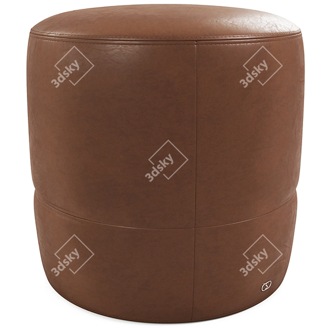 Luxury Leather Pouf: DS-760 3D model image 2