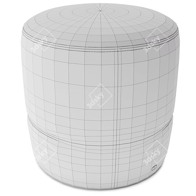 Luxury Leather Pouf: DS-760 3D model image 4