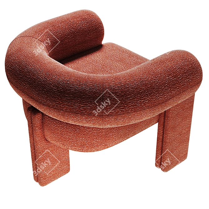 Sevigne Armchair: Aesthetic Comfort 3D model image 2