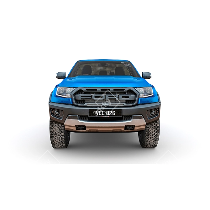 Ford Ranger Raptor 2021: High Detail Game-ready Model 3D model image 3