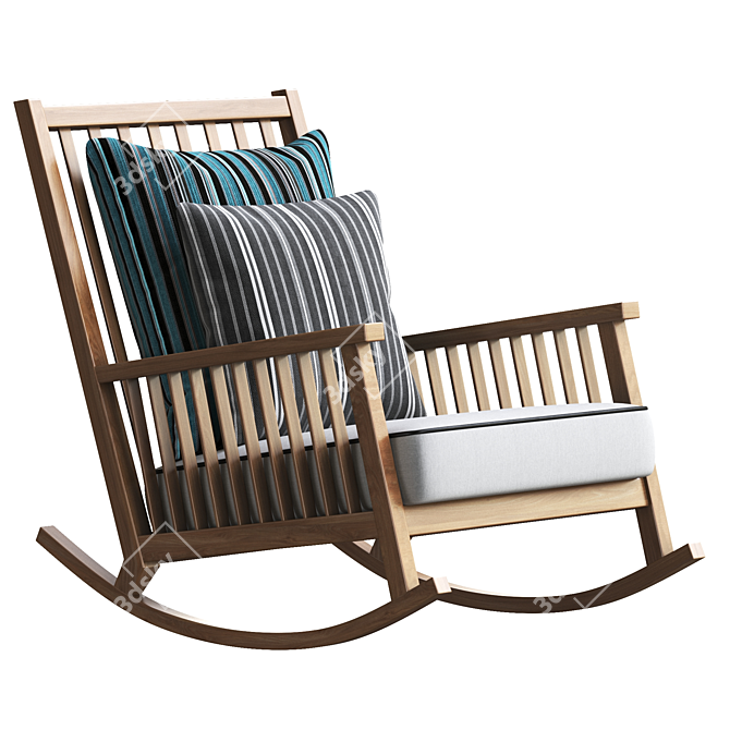 Modern Rocking Chair: Gervasoni InOut 3D model image 1