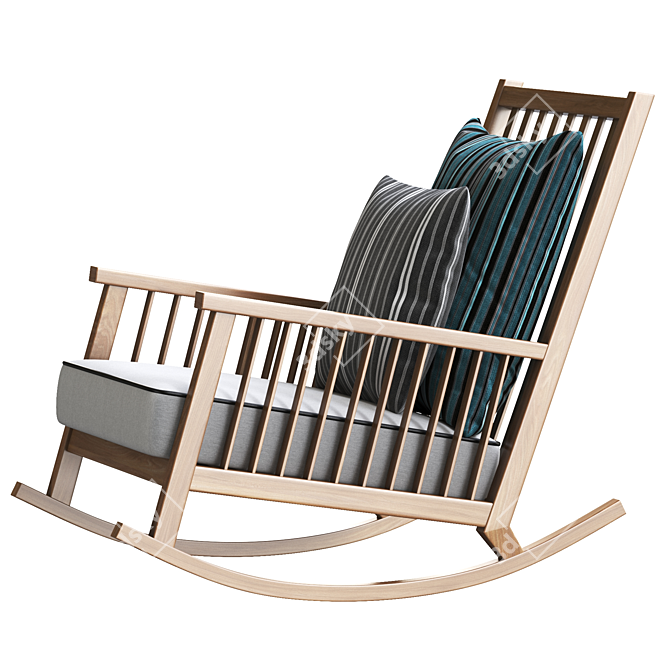Modern Rocking Chair: Gervasoni InOut 3D model image 3