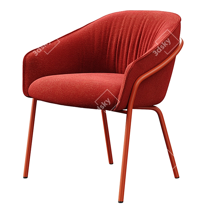 Elegant Paloma Chair: Designed for Comfort and Style 3D model image 16