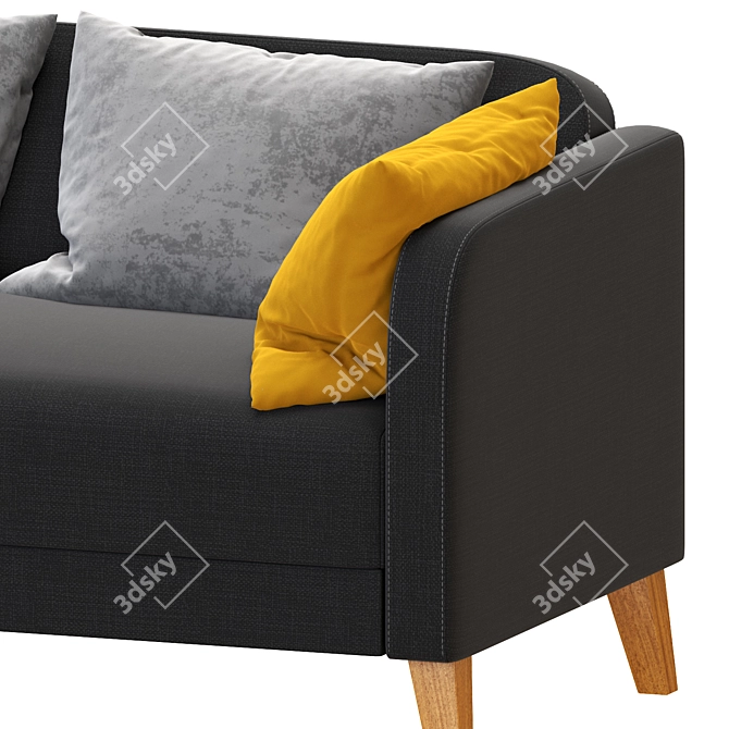 Modern 2-seat Sofa - Linanäs 3D model image 2