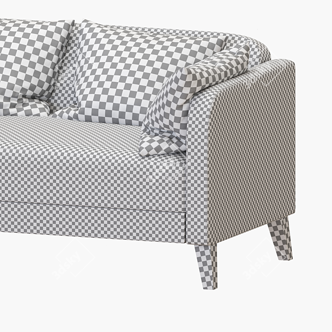 Modern 2-seat Sofa - Linanäs 3D model image 6