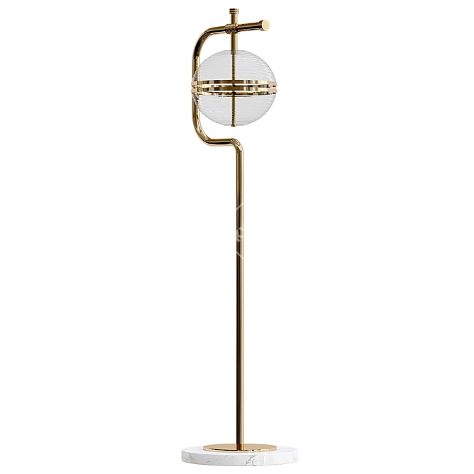 Elegant Duke Floor Lamp 3D model image 1