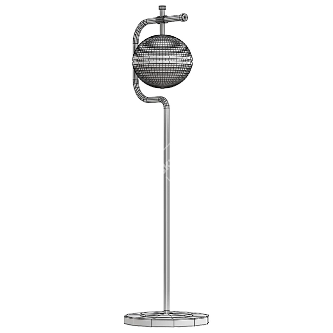 Elegant Duke Floor Lamp 3D model image 2