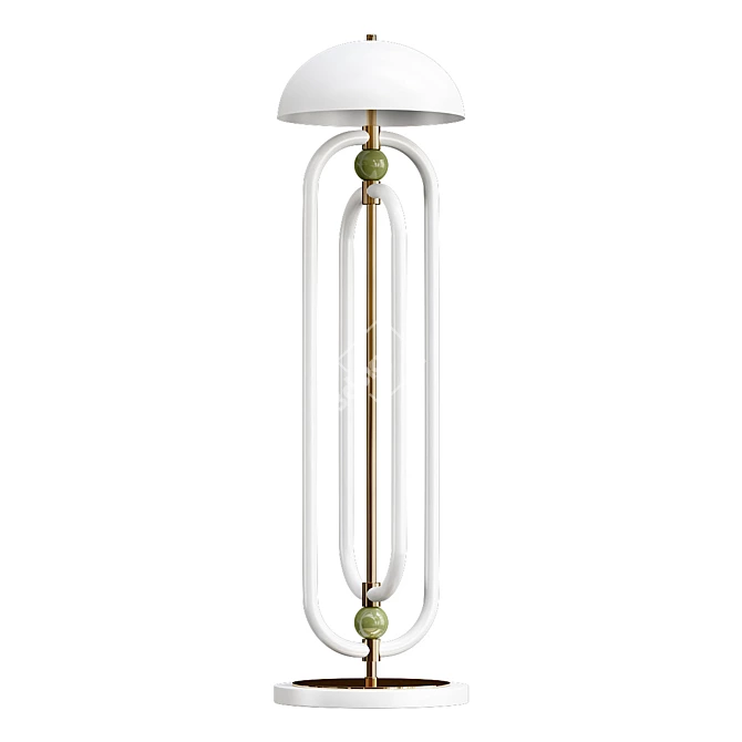 Elegant Welles Floor Lamp 3D model image 1