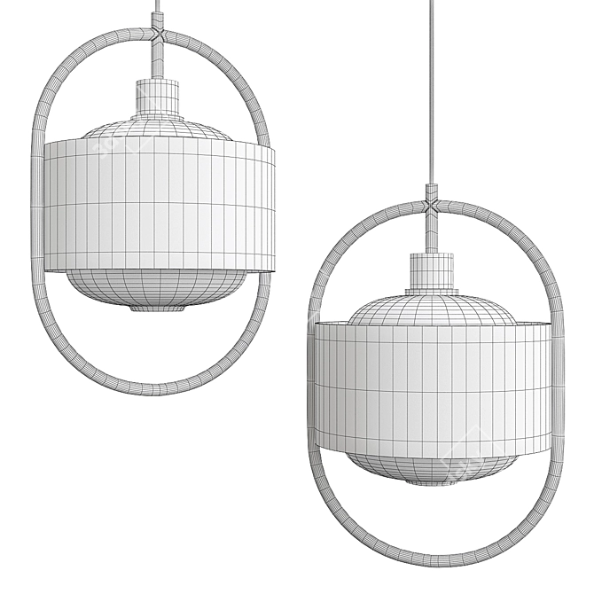 Sleek Mossen Design Lamps 3D model image 2