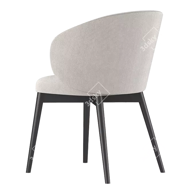 Modern Connubia Tuka Armchair 3D model image 2