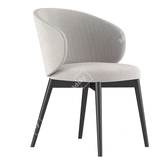 Modern Connubia Tuka Armchair 3D model image 3