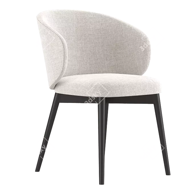 Modern Connubia Tuka Armchair 3D model image 4