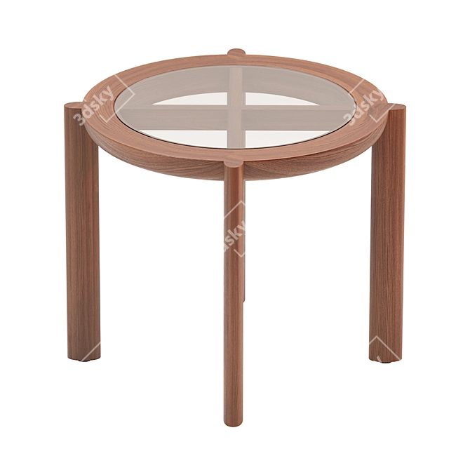 Sleek Spoke Coffee Table: Modern Design, Functional 3D model image 5