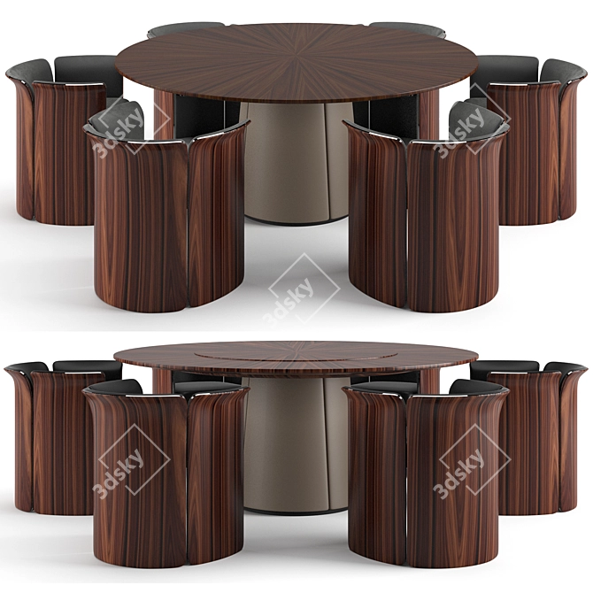 Bentley Home Dining Set 3D model image 1