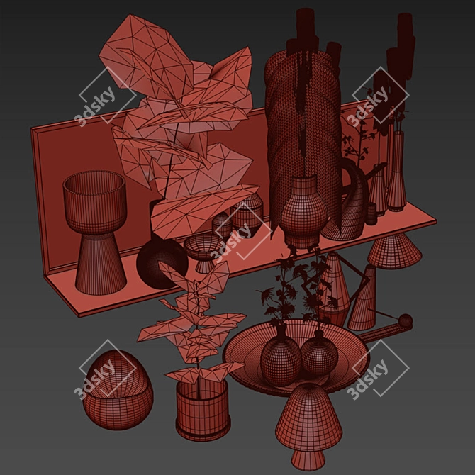 Elegant Decor Set for Any Room 3D model image 2