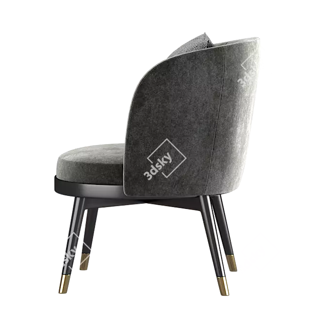 Sleek Daphne Armchair: Luxury & Elegance 3D model image 3