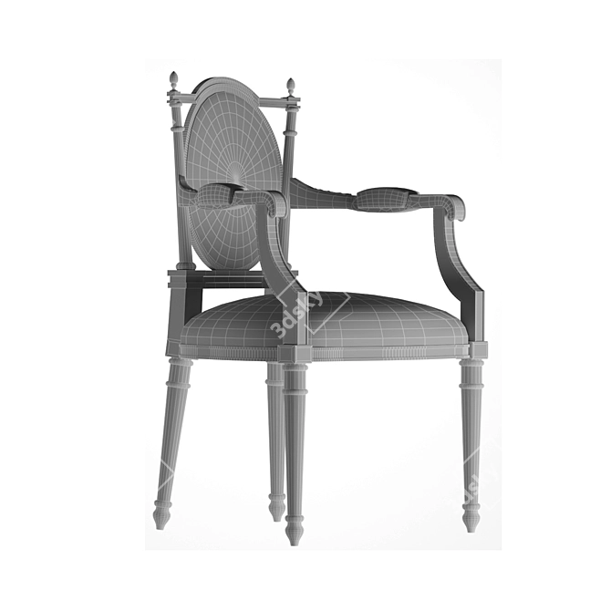 Elegant CITTERIO LILLE Table Set 3D model image 4