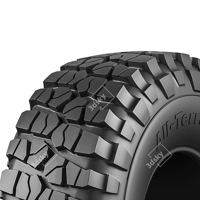 All-Terrain Tire 3D model image 5