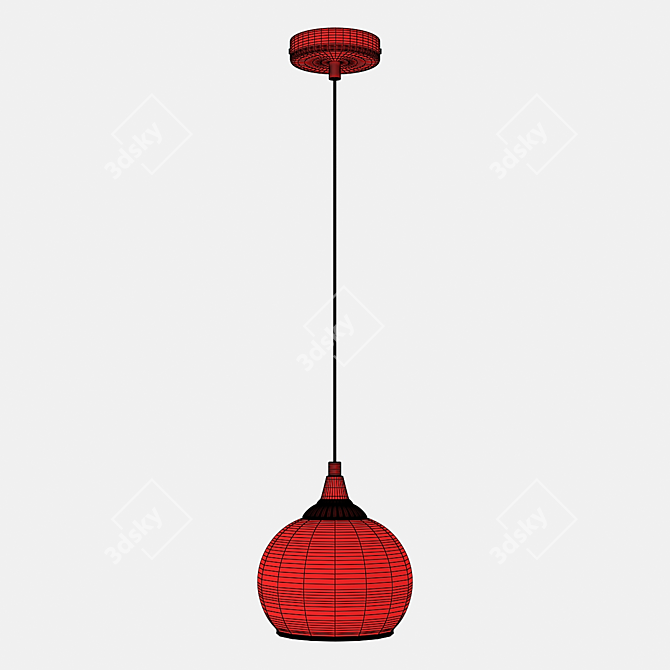 Encircled Crystal Mini Pendant 3D model image 2