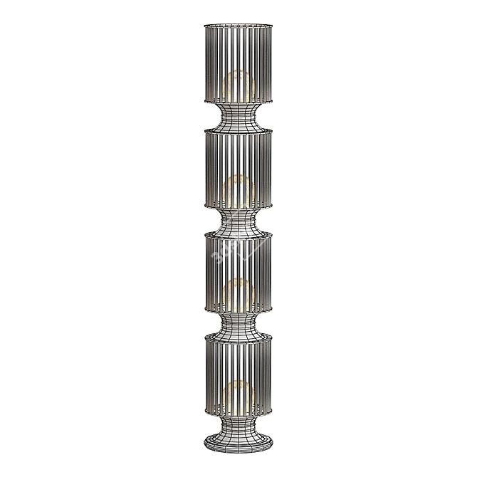 Elegant Grant Floor Lamp 3D model image 2