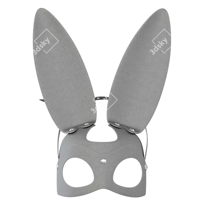 BDSM Hare Mask - High Quality 3D Model 3D model image 2