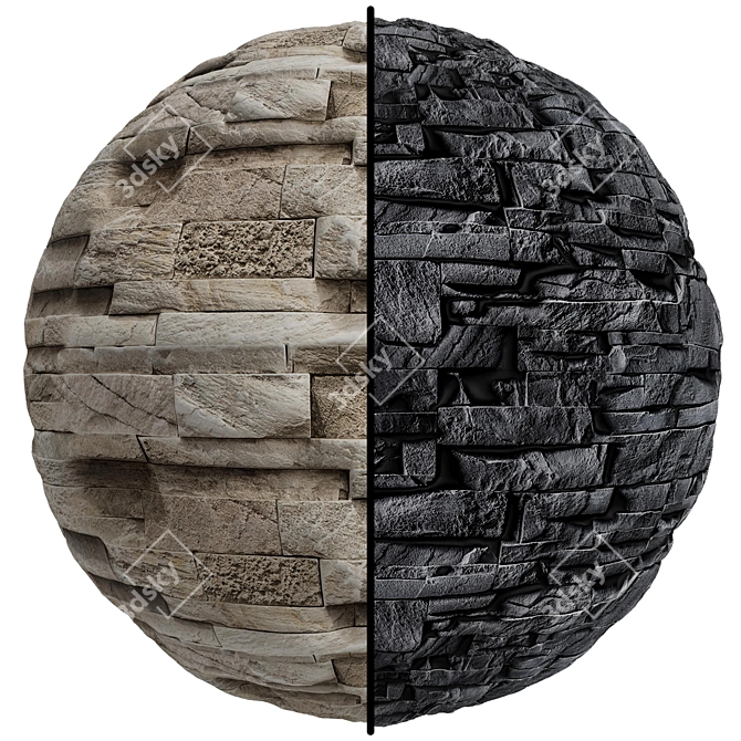 Stone Cover Texture Set | 4K PBR | 2 Types 3D model image 1