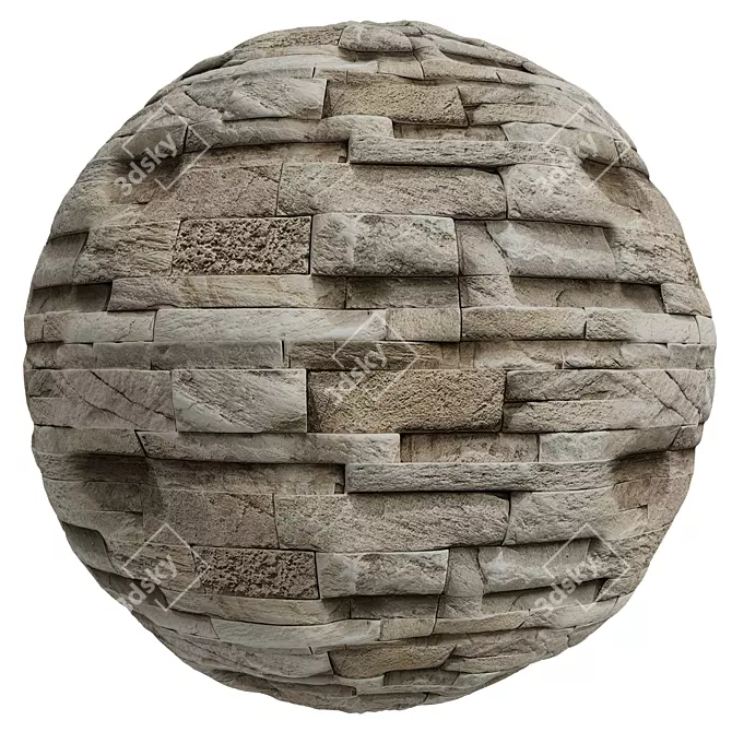 Stone Cover Texture Set | 4K PBR | 2 Types 3D model image 3