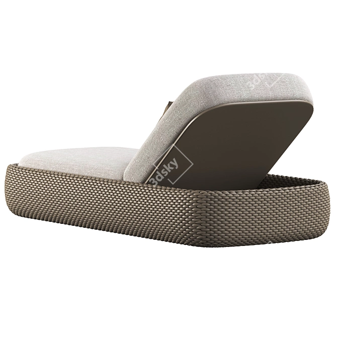 Manutti Kobo Lounger: Stylish Modern Outdoor Furniture 3D model image 3