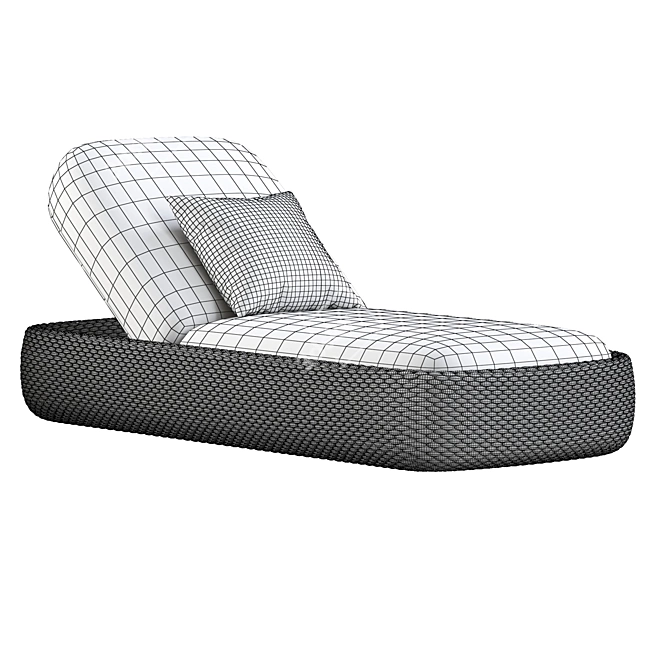 Manutti Kobo Lounger: Stylish Modern Outdoor Furniture 3D model image 6