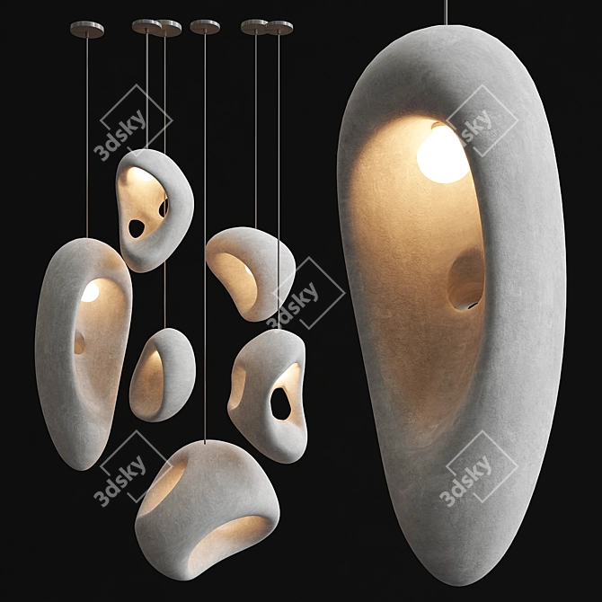 Sculpture-inspired Pendants by Rogan 3D model image 1