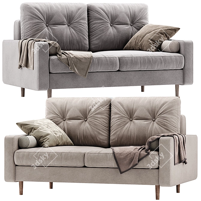 Compact DINS Mini Sofa | Divan ru 3D model image 1