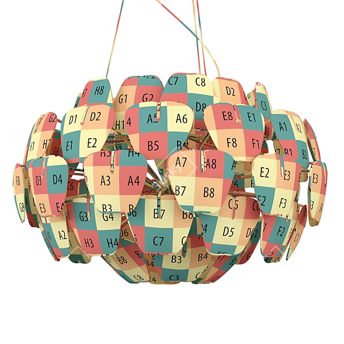 Azzardo AZ0342 3D Big Pendant 3D model image 2