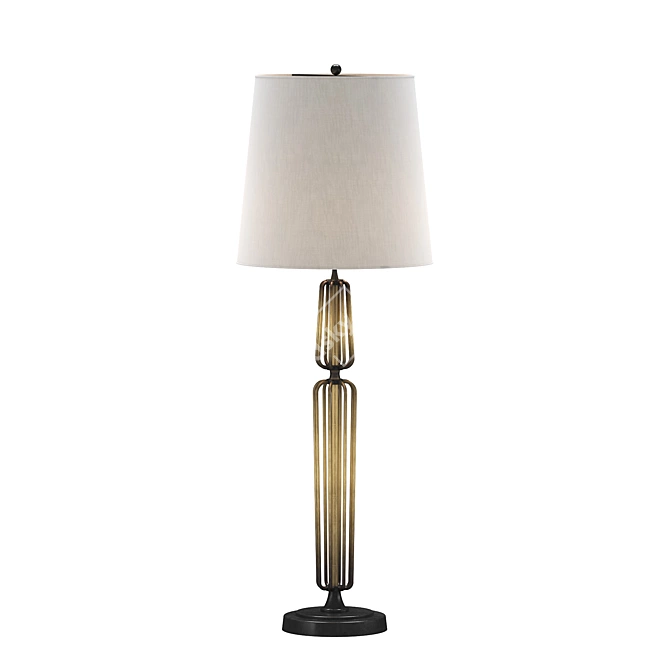 Elegant Milo Buffet Lamp: Thomas O'Brien Design 3D model image 1