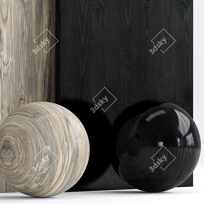 Wood 18: 3 Material Textures 3D model image 5