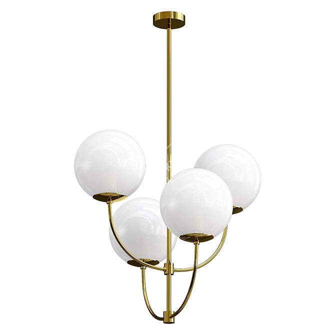 Elegant 2013 Carrie Chandelier 3D model image 1
