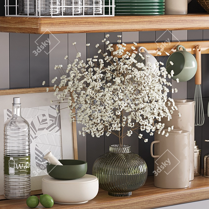 Vintage Kitchen Accessories 3D model image 2