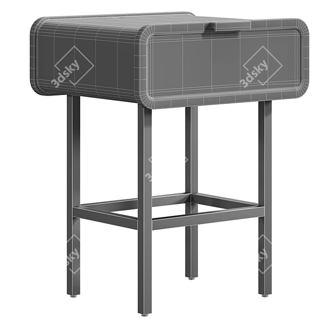Simply Chic Bedside Table 3D model image 5