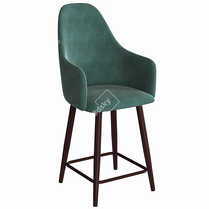 Dagny Bar Chair: Modern Elegance for Your Space 3D model image 1