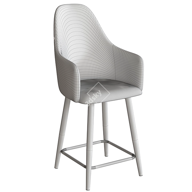 Dagny Bar Chair: Modern Elegance for Your Space 3D model image 5