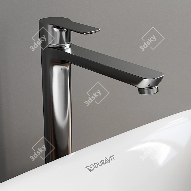 DuraStyle Wall-Mounted Vanity Set 3D model image 4