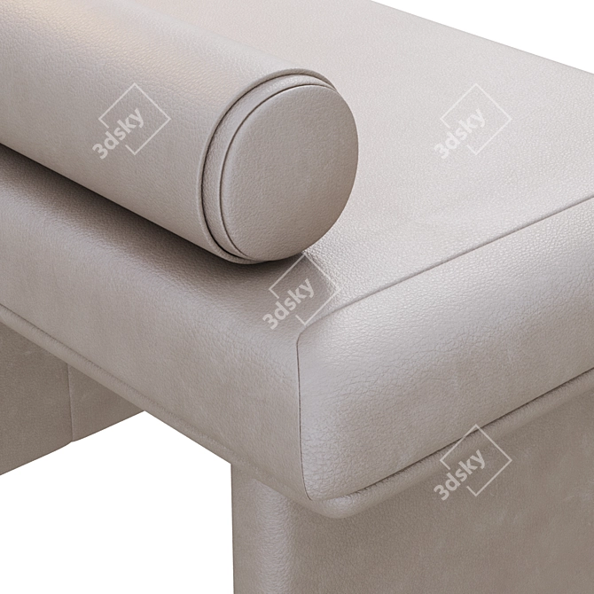 Turri Pouffe ZERO: Luxurious and Versatile Seating 3D model image 2