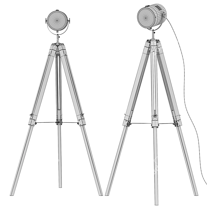 Modern Alzette Floor Lamp 3D model image 6