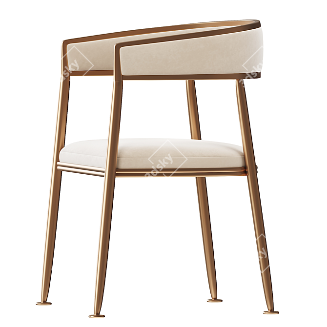 Nordic Valini Accent Chair 3D model image 3