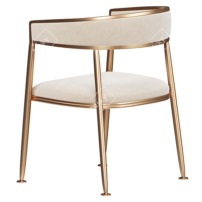 Nordic Valini Accent Chair 3D model image 4