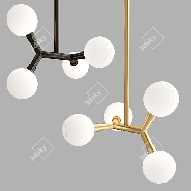 SkLO Pendant Lamp Collection: Striking Illumination 3D model image 4