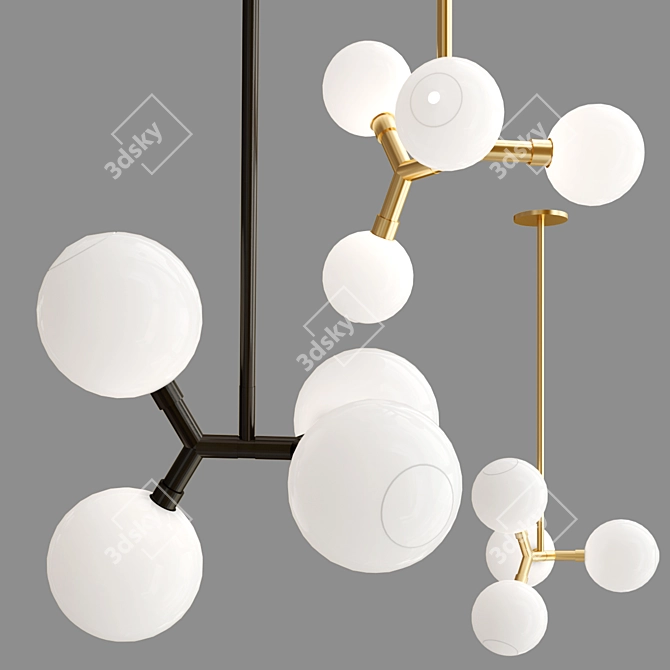 SkLO Pendant Lamp Collection: Striking Illumination 3D model image 7