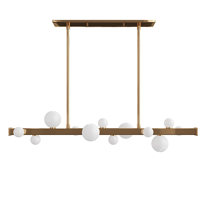 Elegant Hinsdale Mini Chandelier 3D model image 1